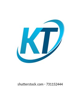 Initial Letter Kt Logotype Company Name Stock Vector (Royalty Free ...