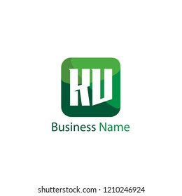 Initial Letter KU Logo Template