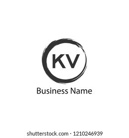 Initial Letter KU Logo Template