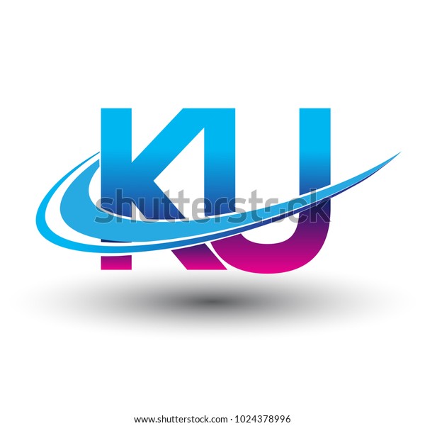 Initial Letter Ku Logotype Company Name Stock Vector (Royalty Free ...