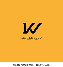 Letra inicial logotipo de KW diseño monograma de nombre de empresa para el logotipo de empresa y empresa.