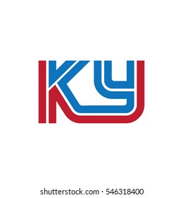 Initial Letter KY Linked Design Logo