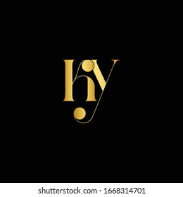 Plantilla vectorial de diseño del logotipo KY de la carta inicial. Ilustración del vector con el logotipo KY abstracto creativo