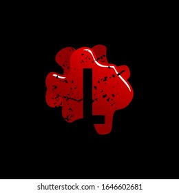 Letra inicial L con diseño de logotipo de plataforma sanguínea