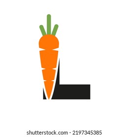 Letra inicial L Plantilla vectorial de diseño de icono de restricción. Alfabeto basado en el logotipo de la zanja