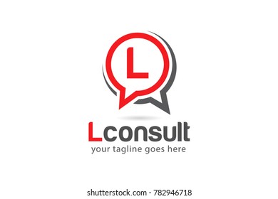 Initial Letter L Consulting Agency Logo Design