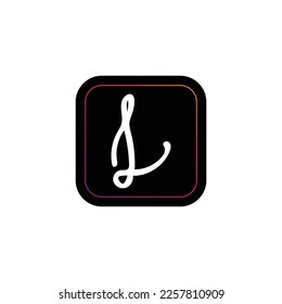 Initial Letter L Creative Modern Elegant minimalistic Handwriting Logo