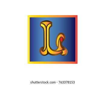 initial letter L design Logo Vector Graphic Branding Letter Element.