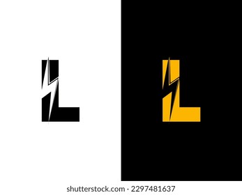 Initial Letter L Electric Logo. creative letter L Electric logo vector template