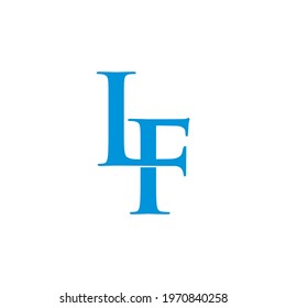 Initial letter L and F elegant logo.