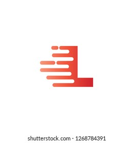 Initial Letter L Fast Logo Design - Elements