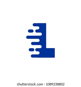 Initial Letter L Fast Speed Logo Design Template