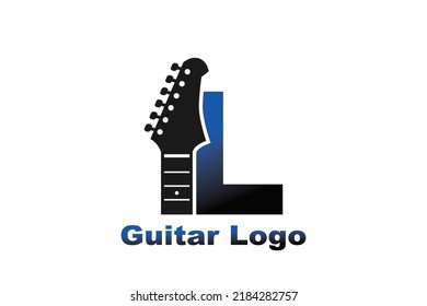 initial Letter L guitar  logo