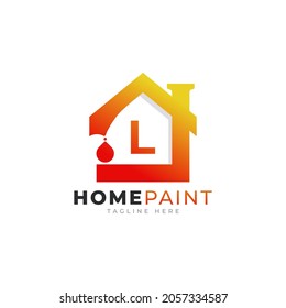 Initial Letter L Home Paint Real Estate Logo Design Inspiration