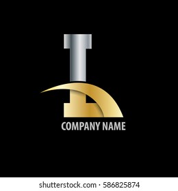 Initial Letter L Isolated Swoosh Logo