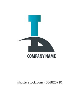 Initial Letter L Isolated Swoosh Logo