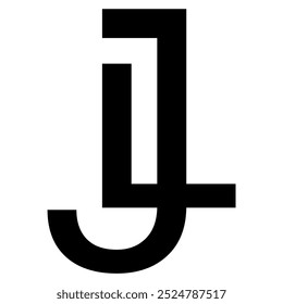 Initial Letter L, J, LJ, JL Logo Design Simple and Bold. Sporty and strong monogram logo vector template luxury ornament