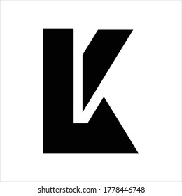 plantilla de vector de logotipo L y K de letra inicial. diseño de logotipo de letra K