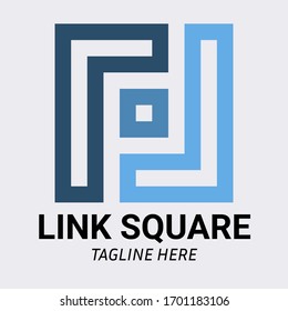 Initial Letter L, LL, L and L Square Logo icon creative design template vector