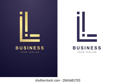Lettre Initiale Logo L pour Business ou Media Company.