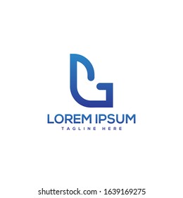 initial letter L logo design template