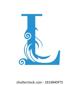 letra inicial Diseño del logotipo L - letra abstracta Diseño del logotipo L