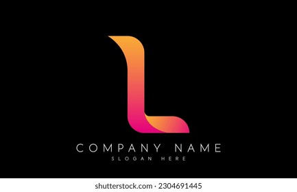 initial letter l logo design vector template