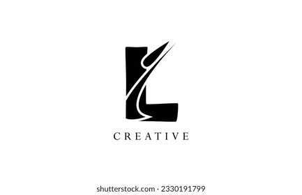 Vector de diseño del logotipo L de la carta inicial