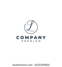 initial letter l logo design