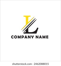 Logo inicial de la letra L, diseño del logotipo de la L.