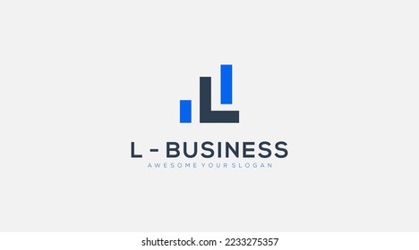 Initial Letter L Logo Symbol Business Design Vektorgrafik