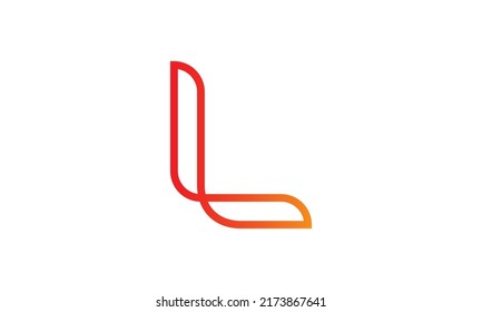 Initial Letter L Logo Line Art Design Vector Template