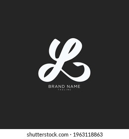 Initial letter L logo and LL logo vector graphic design, minimal, icon, font, symbol, sign, monogram, template, logotype, branding for premium business typeface.