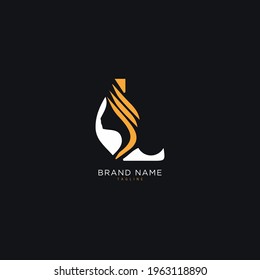Initial letter L logo and LL logo vector graphic design, minimal, icon, font, symbol, sign, monogram, template, logotype, branding for premium business typeface.