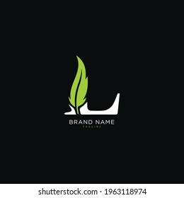 Initial letter L logo and LL logo vector graphic design, minimal, icon, font, symbol, sign, monogram, template, logotype, branding for premium business typeface.