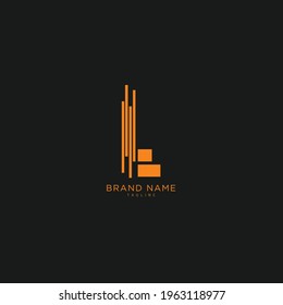 Initial letter L logo and LL logo vector graphic design, minimal, icon, font, symbol, sign, monogram, template, logotype, branding for premium business typeface.