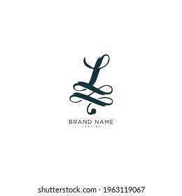 Initial letter L logo and LL logo vector graphic design, minimal, icon, font, symbol, sign, monogram, template, logotype, branding for premium business typeface.