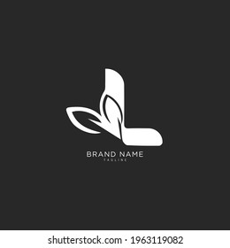 Initial letter L logo and LL logo vector graphic design, minimal, icon, font, symbol, sign, monogram, template, logotype, branding for premium business typeface.