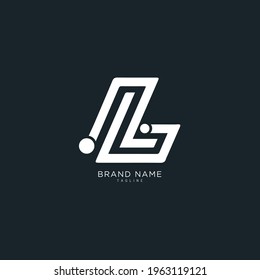 Initial letter L logo and LL logo vector graphic design, minimal, icon, font, symbol, sign, monogram, template, logotype, branding for premium business typeface.