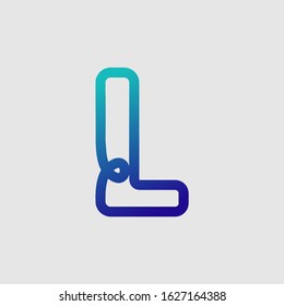 initial letter L logo template for company and business