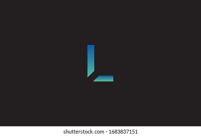 Initial Letter L Minimalism Simple Gradient Logo For Company