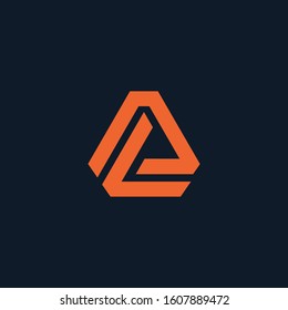 Initial letter A L minimalist art logo. creative minimal logo icon design  with letter AL. elegant Logo template vector creative business. - VECTOR