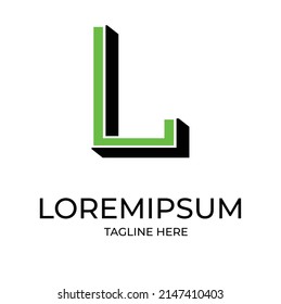 Initial Letter L modern logo design