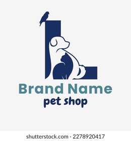 Initial Letter L Pets Logo Design