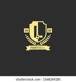 initial letter l soccer football crests and logo emblem designs vector template