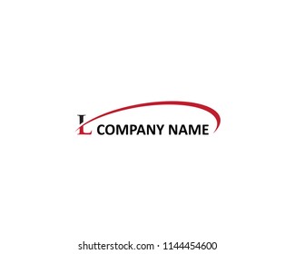 Initial Letter L Swoosh Icon Vector Logo Template Illustration Design