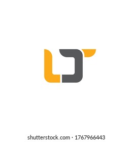 letra inicial L y T, LT, logotipo TL, plantilla de diseño de estilo de arte de línea monográfica