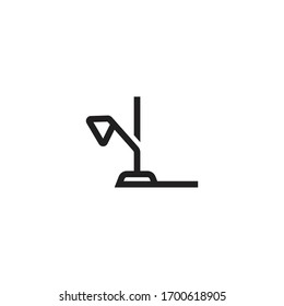 initial letter l table lamp logo