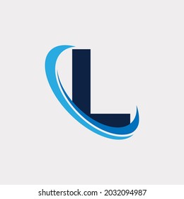 Initial Letter L Tech Logo Design Template Element. Eps10 Vector