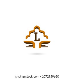 Initial Letter L Tree Asbstract Template. Can be adapt to Corporate identity, logo, icon, symbol and brand identity